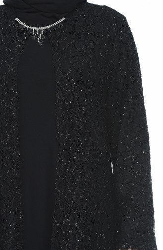 Robe de Soirée Grande Taille 1066-01 Noir 1066-01