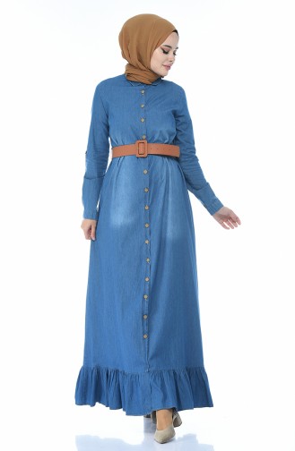 فستان أزرق جينز 81740-02