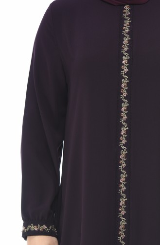 Purple Hijab Dress 8377-02