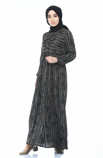 Black İslamitische Jurk 1205-01