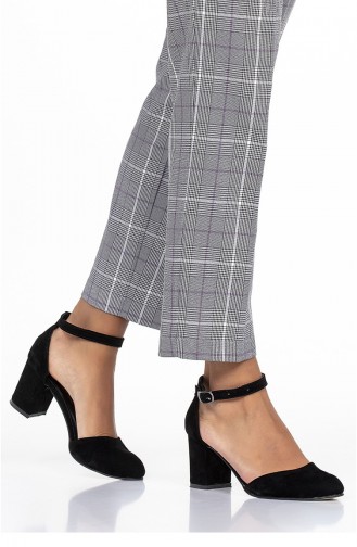 Chaussures a Talons Pour Femme 11262-01 Noir Daim 11262-01