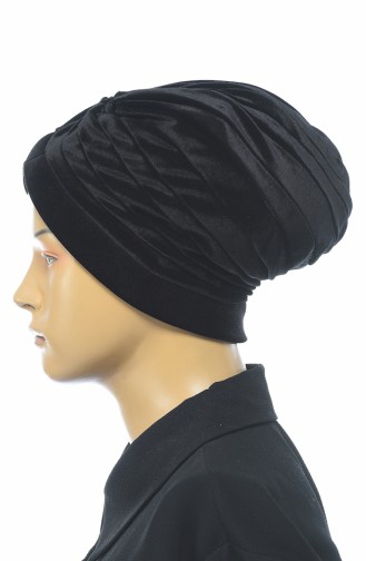 Bonnet Velours 0038-03 Noir 0038-03