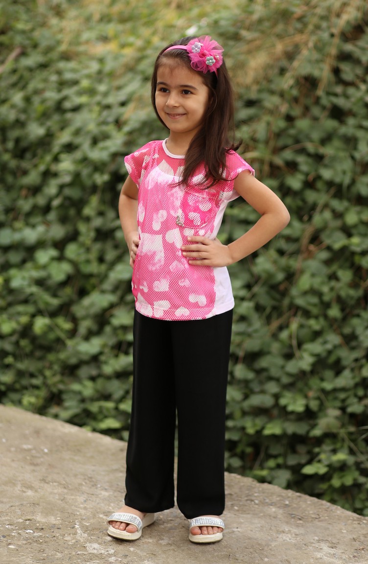 Bol Paca Lastikli Cocuk Pantolonu 06 Siyah Sefamerve