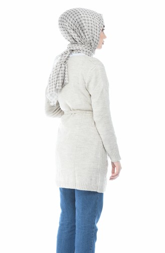 Trikot Strickjacke mit Band 2194-05 Beige 2194-05