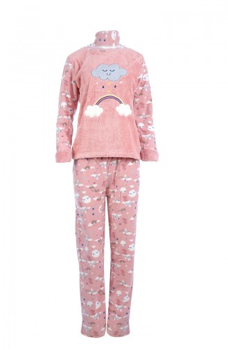 Damen Welsoft Pyjama Anzug 8036 Puder 8036