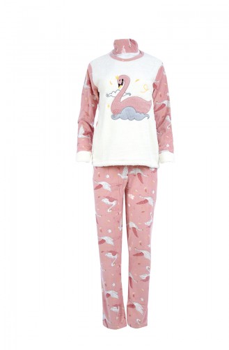 Women´s Welsoft Pajama Set Ecru Powder 8038