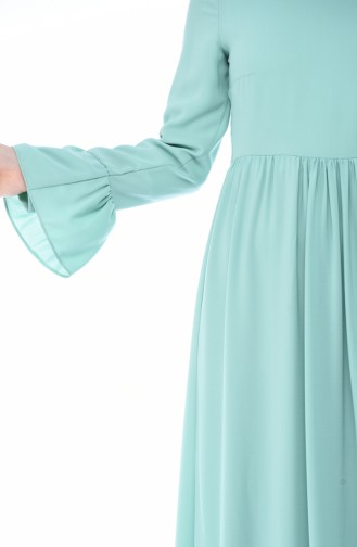 Sea Green Hijab Dress 6793-01
