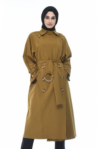 Trench Coat a Ceinture 90003-10 Moutarde 90003-10