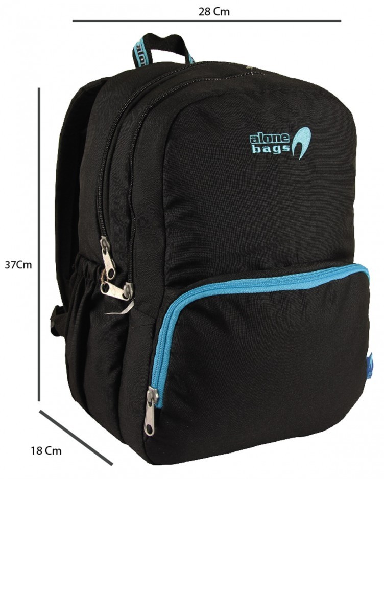 Alone Nutrition And Penholder Black Turquoise Backpack 8580k Siyah Turkuaz Sirt Cantasi Sefamerve