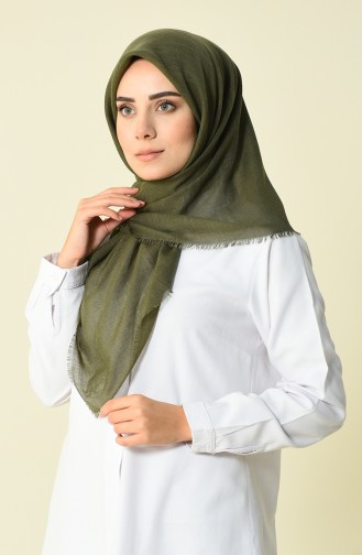 Cotton Scarf Light Khaki Green 50056-74