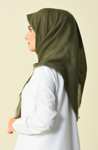 Cotton Scarf Light Khaki Green 50056-74