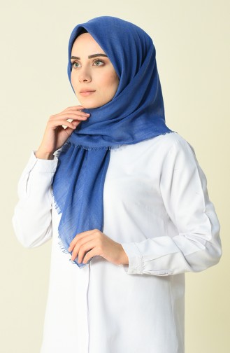 وشاح قطني أزرق غامق 2144-63