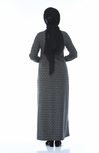 Abaya Hivernal a Fermeture 99220-01 Gris 99220-01