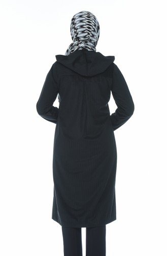 Cape Velours a Capuche 5127-02 Noir 5127-02