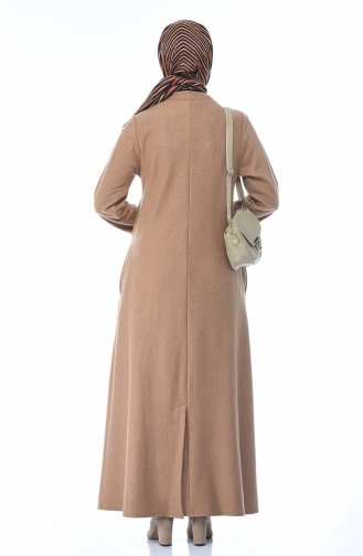 Hooded Long Cape  1048-01 Light Brown 1048-01