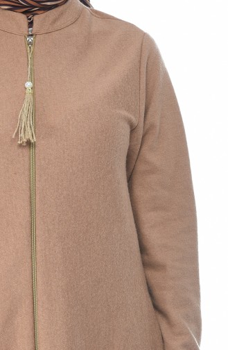 Hooded Long Cape  1048-01 Light Brown 1048-01