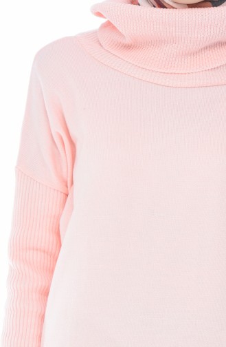 Trikot Rollkragenpullover 9027-01 Pink 9027-01