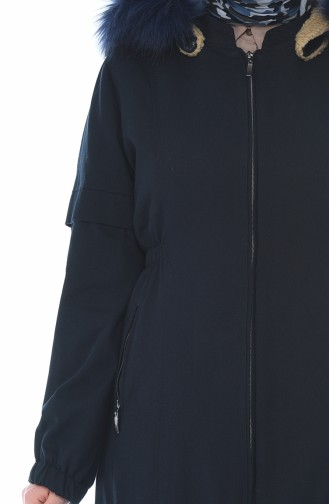 Navy Blue Winter Coat 4036-02