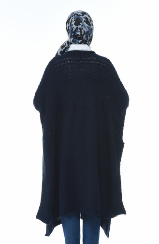 Navy Blue Poncho 1921-01