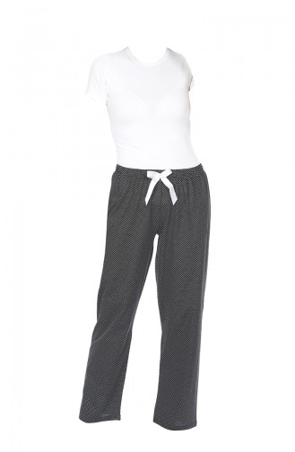 Bas de Pyjama Pour Femme 27134 Noir Blanc 27134