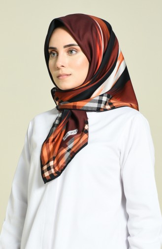 Aker S Twill Eşarp 6798-797-911 Koyu Bordo