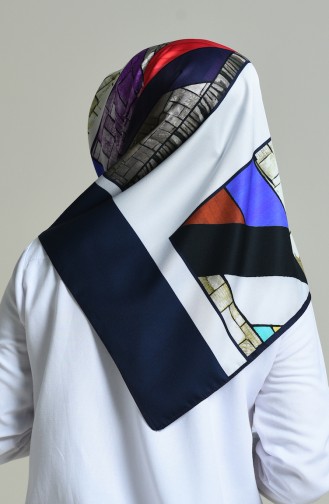 Aker S Twill Eşarp 7494-797-921 Lacivert