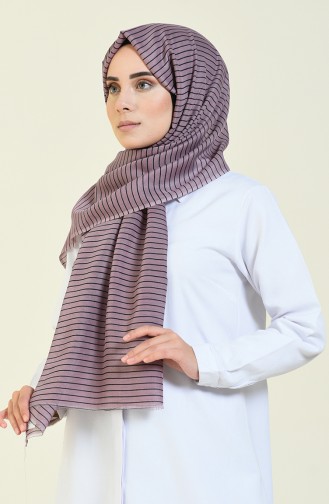 Elmina Châle a Motifs 430-106 Vison Noir 430-106