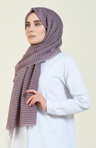 Elmina Châle a Motifs 430-106 Vison Noir 430-106