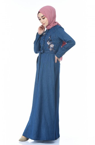 فستان أزرق كحلي 93161-01
