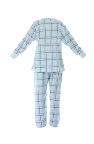 Bayan Welsoft Pijama Takımı 8045-01 Açık Mavi