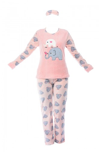 Ensemble Pyjama Pour Femme 8031-01 Saumon 8031-01