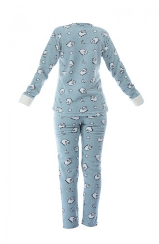 Bayan Welsoft Pijama Takımı 8049-01 Ekru
