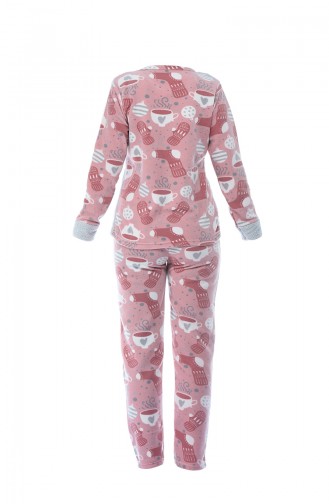 Ensemble Pyjama Pour Femme 8051-01 Gris Vison 8051-01