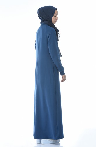 Indigo Hijab Dress 4080-03
