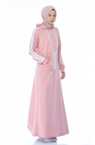 Powder Hijab Dress 4084-07