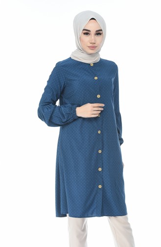 Balon Kol Tunik 1255-03 Lacivert