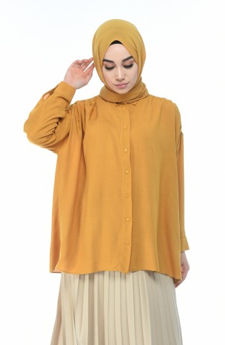 Shirt with Rubber Mustard Color 1223-03