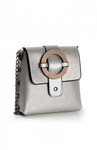 Women´s Shoulder Bag Silver 10653GU