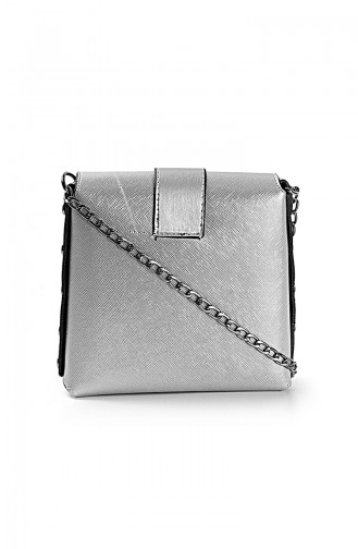 Women´s Shoulder Bag Silver 10653GU