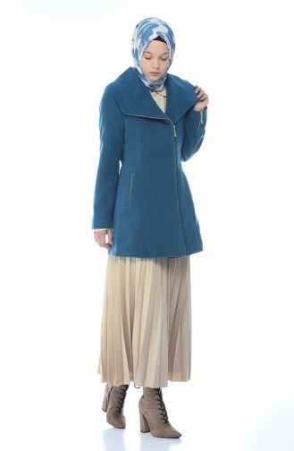 معطف طويل أزرق زيتي 2001-03