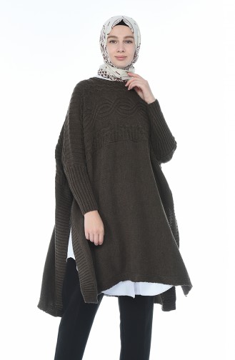 Poncho Tricot 1921-10 Brun 1921-10