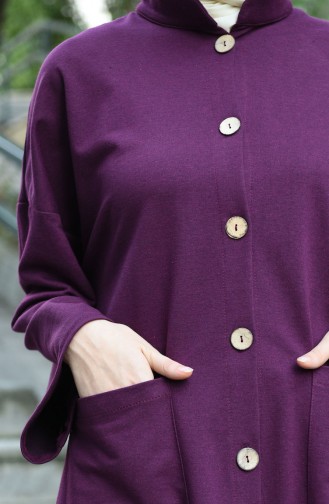 Cape Détail Boutons 5036-07 Plum 5036-07