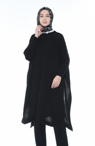 Poncho Tricot 1921-07 Noir 1921-07