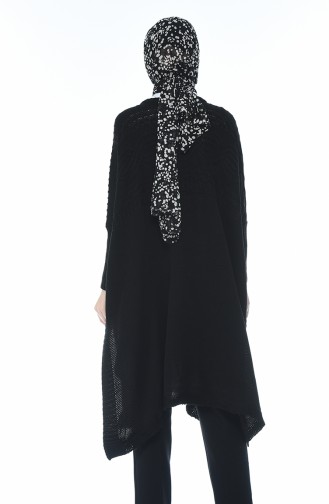 Poncho Tricot 1921-07 Noir 1921-07