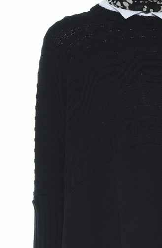 Poncho Tricot 1921-07 Noir 1921-07