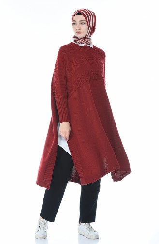 Claret Red Poncho 1921-08