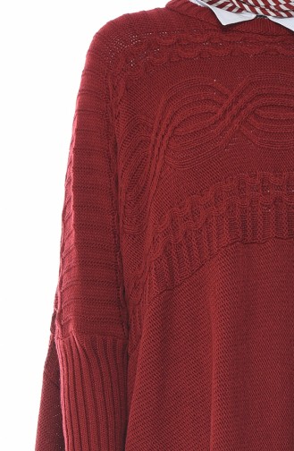Claret Red Poncho 1921-08