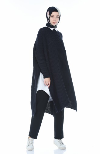 Navy Blue Poncho 1923-09