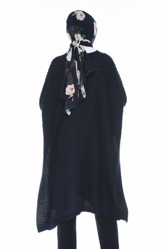 Navy Blue Poncho 1923-09