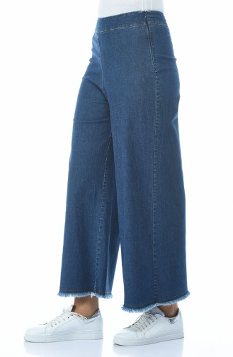 بنطال جينز فضفاض أزرق جينز 7283-01